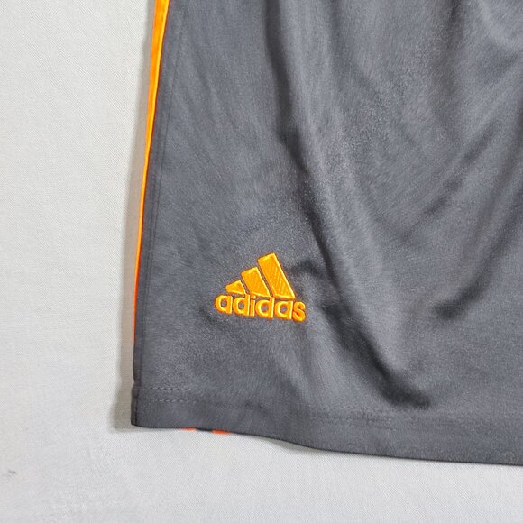 Adidas soccer short boys' size L black with orange Olympic Marseilles FC graphi - Picture 4 of 9